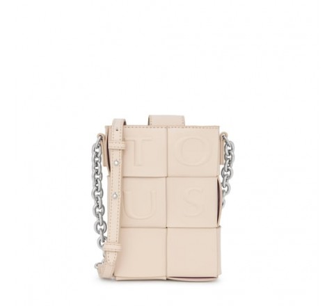 MINIBOLSO TOUS T DAMAS BEIGE-MALVA 295901144