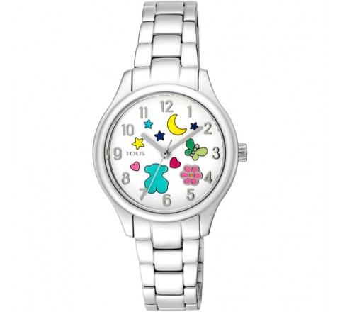 RELOJ TOUS ACERO ESFERA CON MOTIVOS DE COLORES 900350225