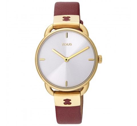 RELOJ TOUS MUJER 000351470 CORREA PIEL ROJO