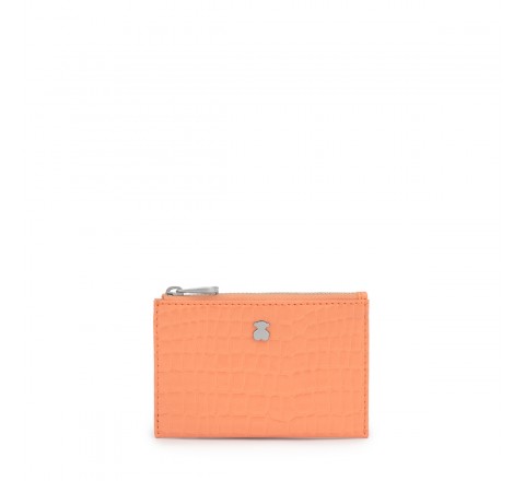 MONEDERO-TARJETERO TOUS DORP EXOTIC NARANJA 095960345