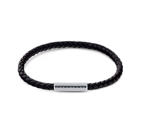 PULSERA CLAVIN KLEIN CAB ACERO Y PIEL 35000101