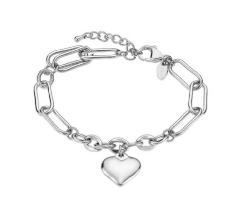 PULSERA LOTUS STYLE ACERO CORAZON LS2334-2/1