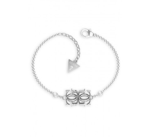 PULSERA GUESS ACERO LOGO Y CIRCONITAS JUBB01475JWRHS