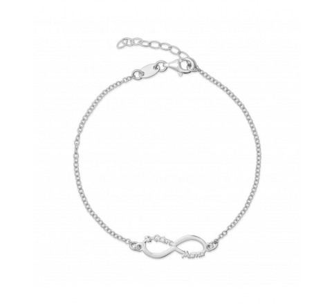 PULSERA PLATA INFINITO CENTRO TE QUIERO MAMA PU5098R