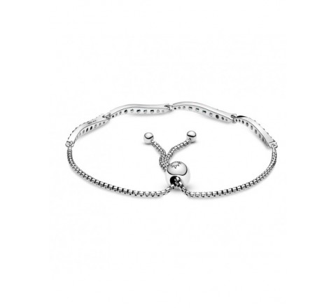 PULSERA PANDORA PLATA CIRCONITAS VERDES 599436C01-1