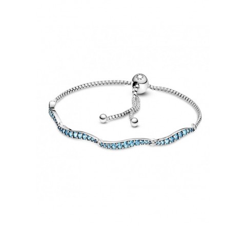 PULSERA PANDORA PLATA CIRCONITAS VERDES 599436C01-1