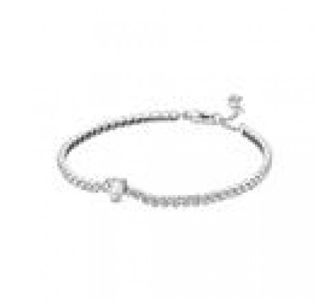 PULSERA PANDORA PLATA CIRCONITAS Y CORAZON 590041C01-18