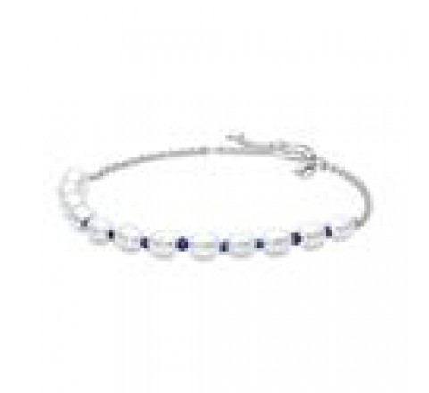 PULSERA PANDORA PLATA PERLAS CULTIVADAS Y AZUL 591689C01-20