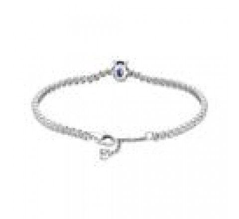 PULSERA PANDORA PLATA CIRCONITAS Y AZUL 590039C01-16