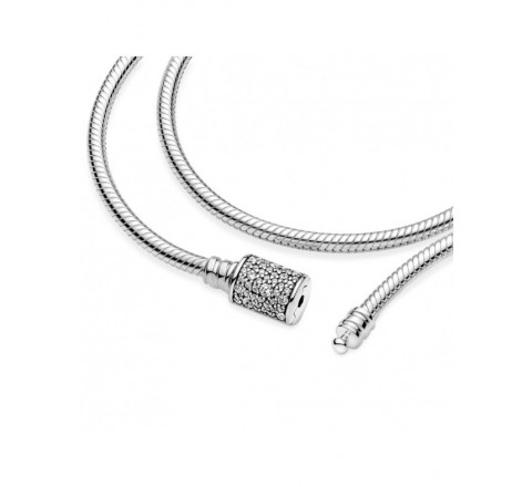 PULSERA DOBLE O GARGANTILLA PANDORA PLATA 599544C01-D19