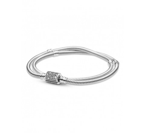 PULSERA DOBLE O GARGANTILLA PANDORA PLATA 599544C01-D18