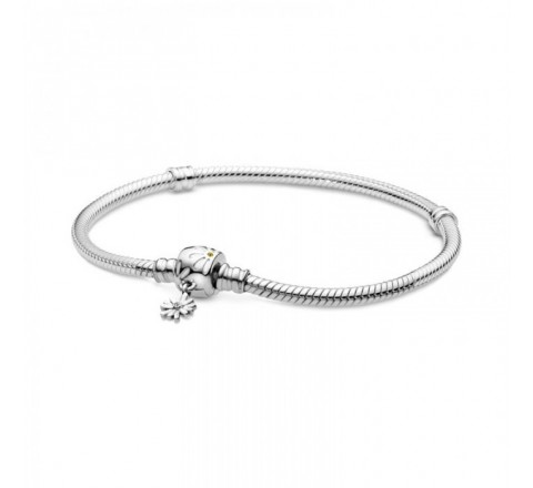PULSERA PANDORA PLATA BROCHE CON FLOR COLGANDO 598776C01-17