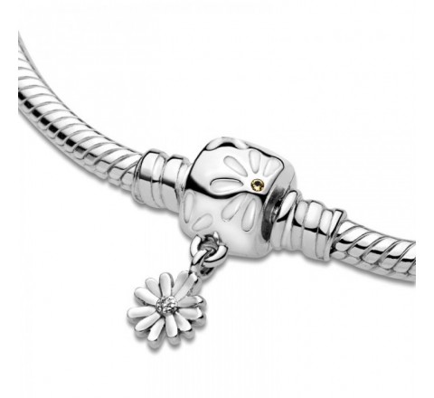PULSERA PANDORA PLATA BROCHE CON FLOR COLGANDO 598776C01-17