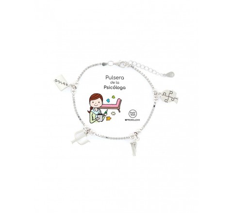 PULSERA PSICOLOGA DE PLATA 9105401