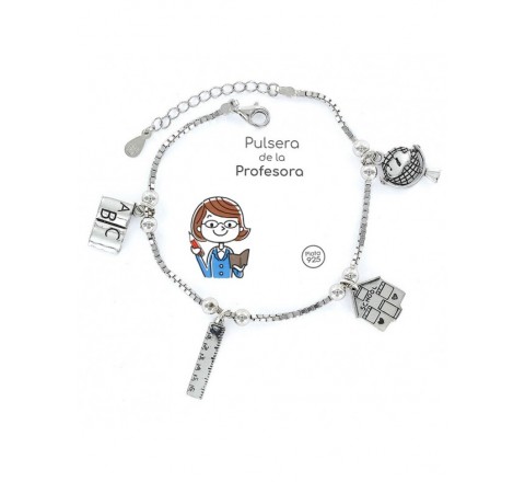 PULSERA PROMOJOYA 9101770 PLATA PROFESORA CADENA VENECIANA