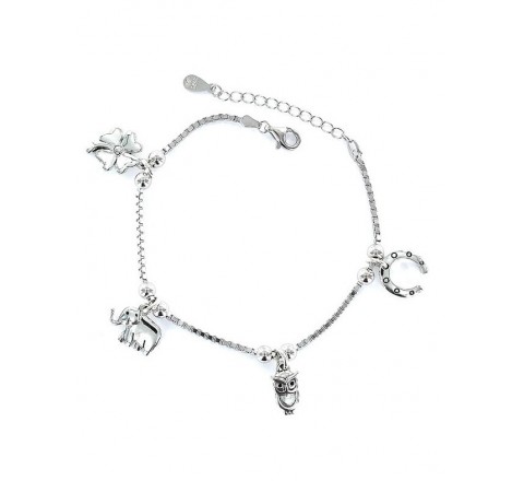 PULSERA PROMOJOYA 9101776 PLATA SUERTE CADENA VENECIANA