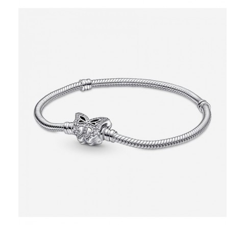 PULSERA PANDORA PLATA BROCHE MARIPOSA 18CM 590782C01-18