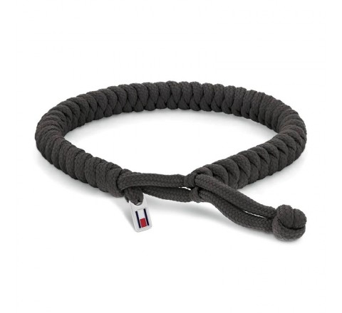 PULSERA TOMMY HILFIGER NYLON NEGRA 2790593