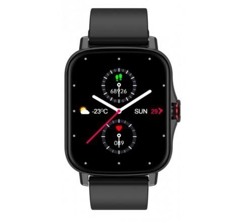 RELOJ RADIANT SMART CUADRADO CORREA SILICONA NEGRA RAS10401