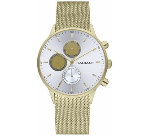 RELOJ RADIANT CAJA 41MM ACERO DORADO Y ESTERILLA RA601703