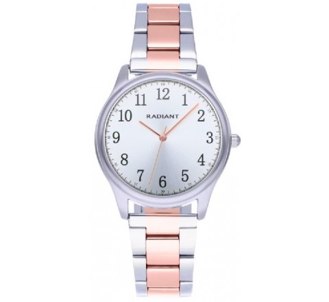 RELOJ RADIANT CAJA 34MM ACERO ARMIS BICOLOR ROSADO RA574208