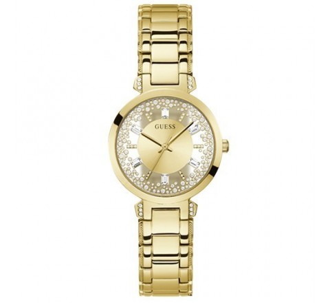 RELOJ GUESS ACERO DORADO ESFERA EN CIRCONITAS GW0470L2