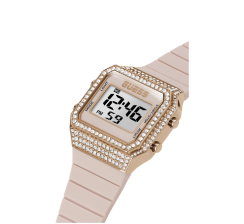 RELOJ GUESS DIGITAL SILICONA NUDE Y CIRCONITAS GW0430L3