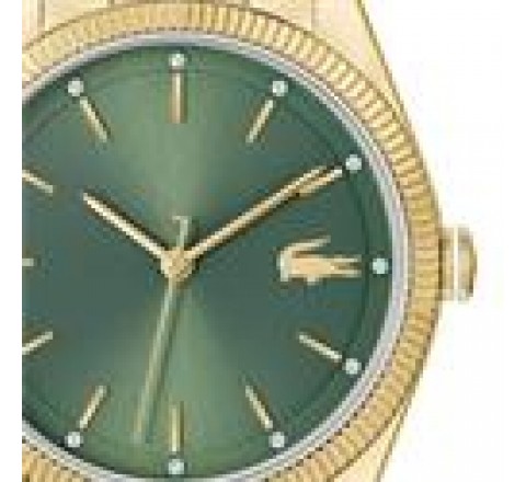 RELOJ LACOSTE ACERO DORADO ESF VERDE ANALOG SRA 2001403