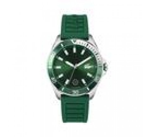 RELOJ LACOSTE CAJA ACERO CORREA SILICONA VERDE 2011263