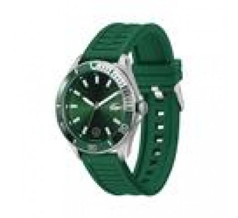 RELOJ LACOSTE CAJA ACERO CORREA SILICONA VERDE 2011263