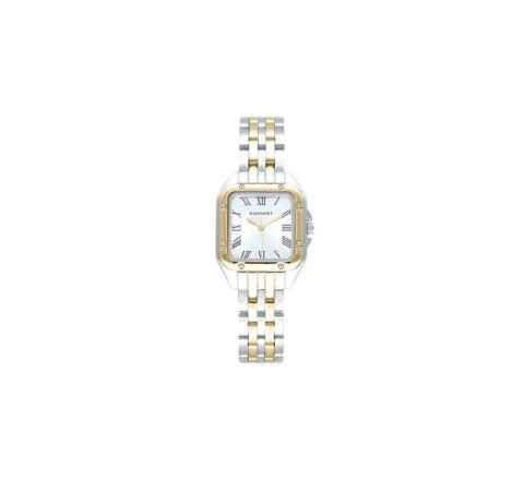 RELOJ RADIANT ESFERA CUADRADA BICOLOR RA618203