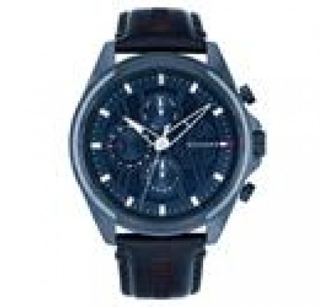 RELOJ CRONO TOMMY HILFIGER PIEL AZUL 1710655