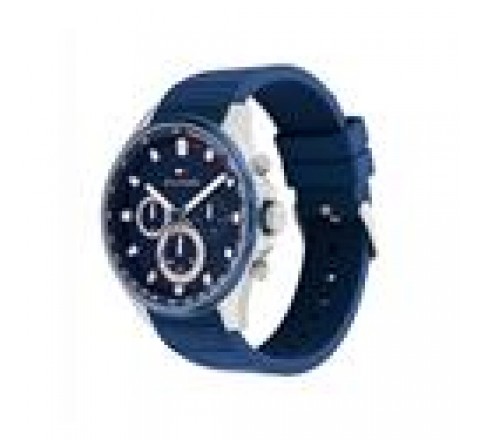 RELOJ TOMMY HILFIGER CORREA SILICONA AZUL CAJA 46MM 1791970