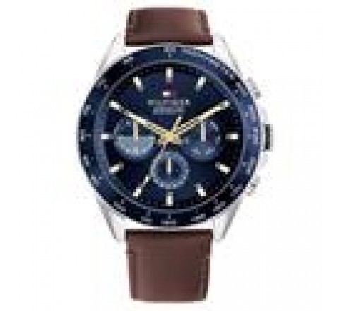 RELOJ TOMMY HILFIGER CORREA MARRON CAJA 46MM ACERO 1791965