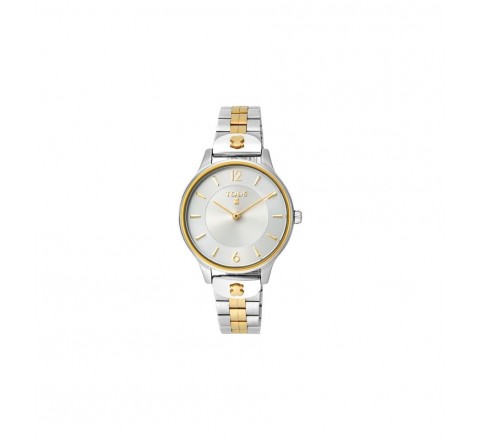 RELOJ TOUS 100350425 ACERO BICOLOR CAJA BISEL DORADO