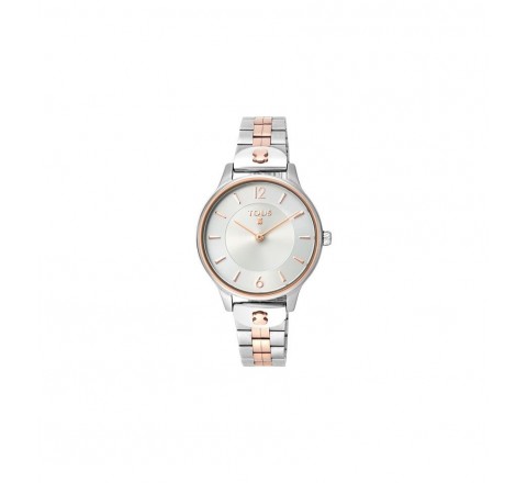RELOJ TOUS 100350430 ACERO BICOLOR BISEL ROSADO