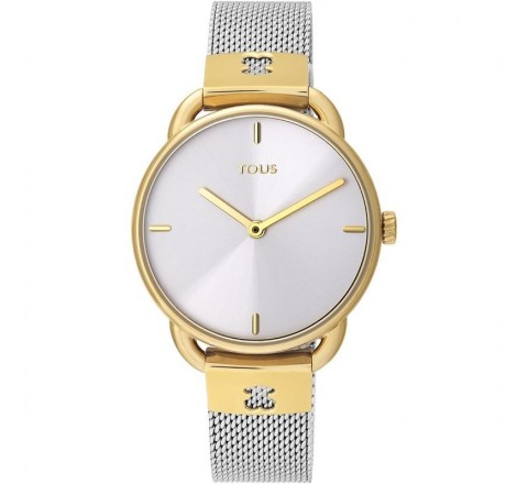 RELOJ TOUS LET MESH ESTERILLA ACERO CAJA DORADA 000351485