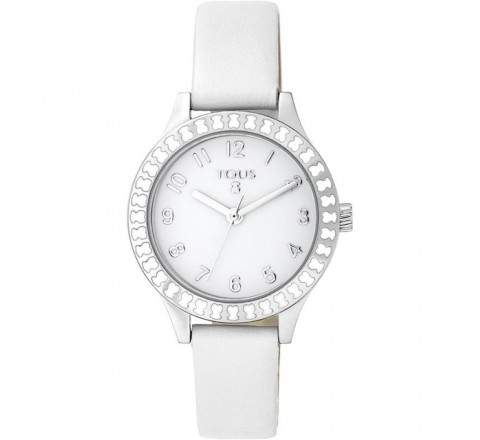 RELOJ TOUS NIÑA 000351415 CORREA PIEL BLANCA