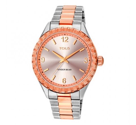 RELOJ TOUS SRA ACERO BICOLOR ROSE TENDER 200350980