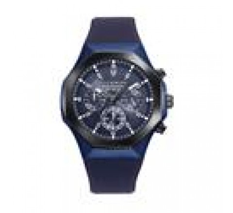 RELOJ CRONO ALUMINIO AZUL Y  ACERO IP NEGRO 401393-37