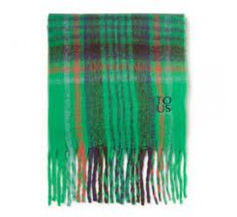 BUFANDA TOUS 250X38 OLYMPE CHECK VERDE 2001791039 295902241