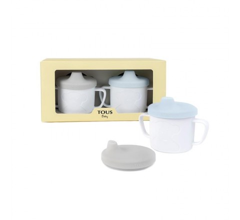TAZA TOUS BABY APRENDIZAJE AZUL GRIS 200Ml 9005820296