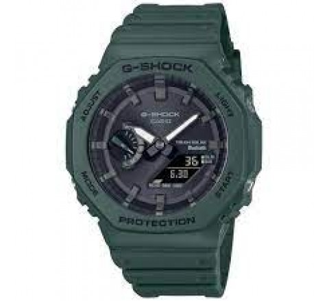 RELOJ CASIO G-SHOCK ANADIGITAL SILICONA VERDE GA-B2100-3AER