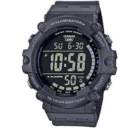 RELOJ CASIO DIGITAL CORREA RESINA NEGRA AE-1500WH-8BVEF