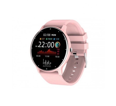 RELOJ LISKA SMART CAJA REDONDA SILIC.ROSA SV-43DF-3