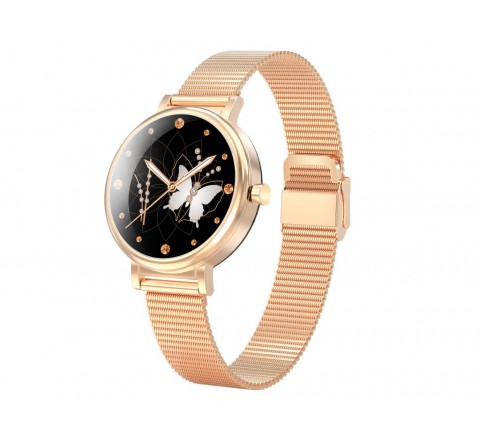 RELOJ LISKA SMARTWATCH ACERO ROSADO REDONDO SV-01FC-3