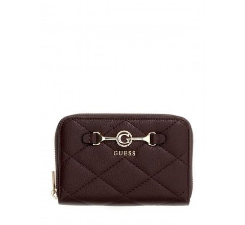 MONEDERO GUESS FRANCES SLG MEDIUM ZIP AROUND SWQG2241140 BRO
