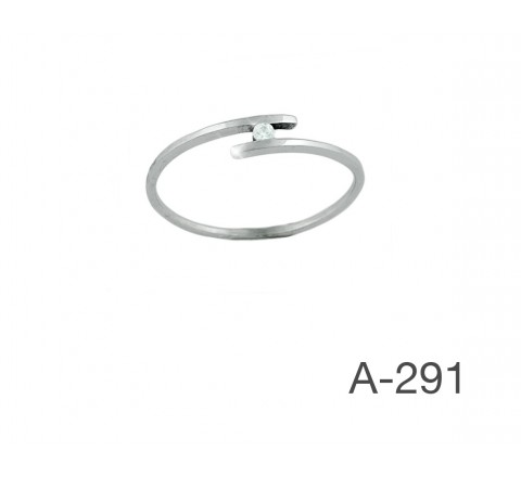 ANILLO BRILLANTE 0,03KTES G/H-VS ORO BLNCO 18KTES A-291