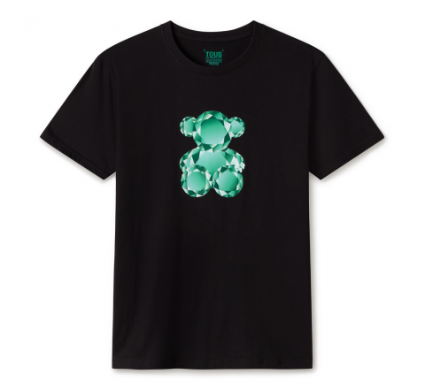 CAMISETA TOUS BEAR GEMSTONES NEGRO-TURQ 2001870551 395730005