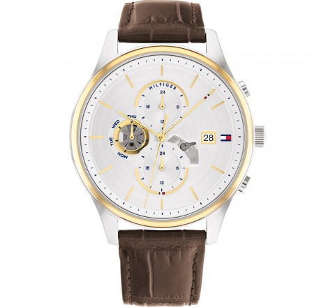 RELOJ TOMMY HILFIGER CAJA 44MM ACERO BICOLOR 1710501